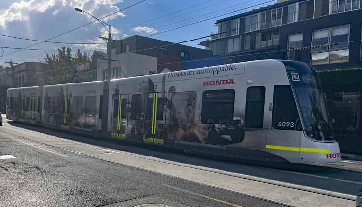 Yarra Trams Bombardier Flxity City 6093 Honda
